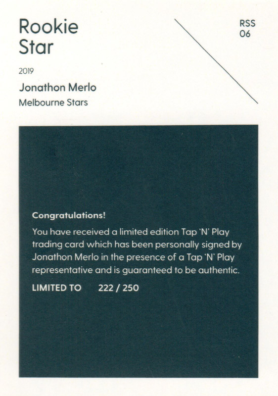 Jonathon Merlo back