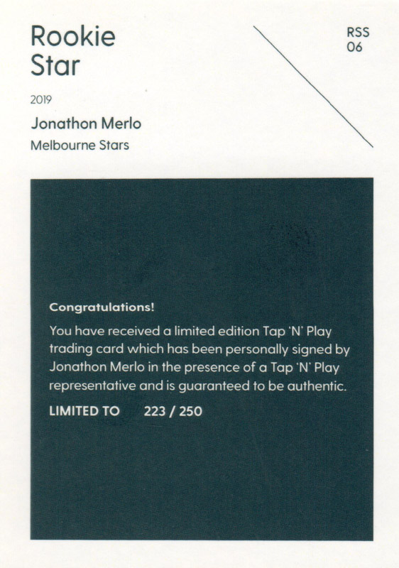 Jonathon Merlo back