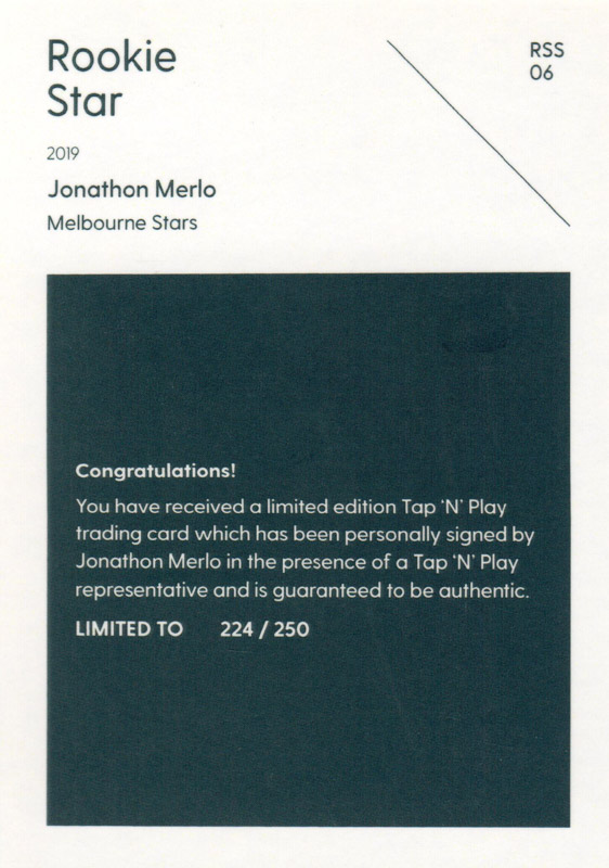 Jonathon Merlo back