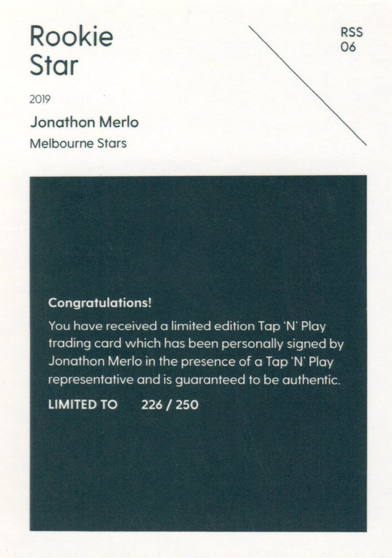 Jonathon Merlo back