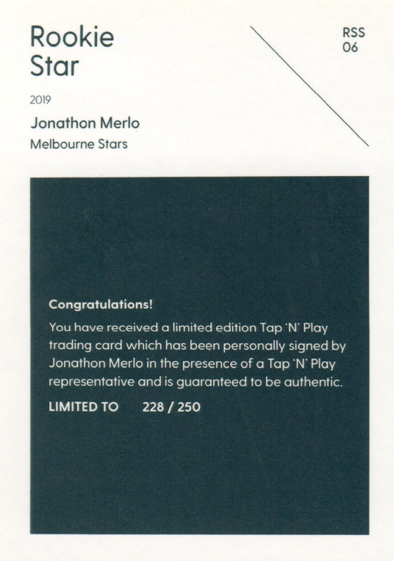 Jonathon Merlo back