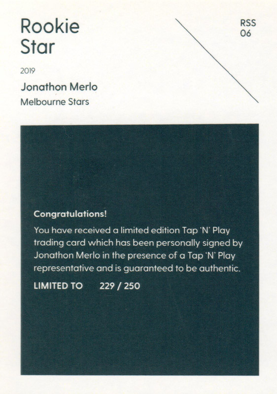 Jonathon Merlo back