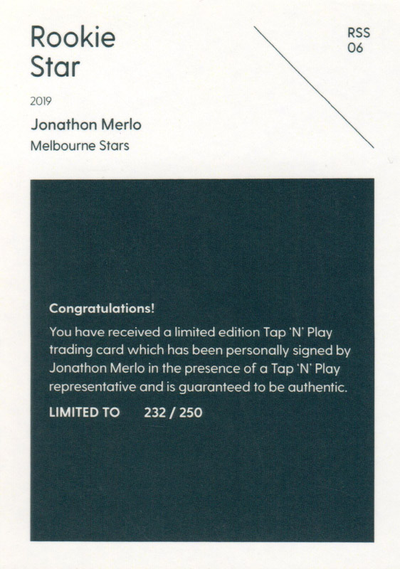 Jonathon Merlo back