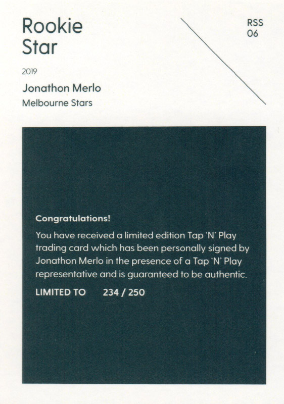 Jonathon Merlo back