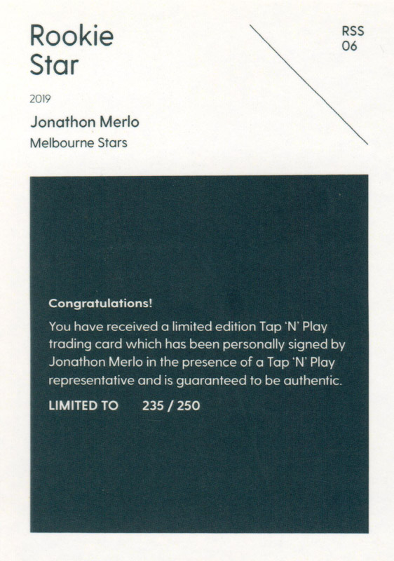 Jonathon Merlo back