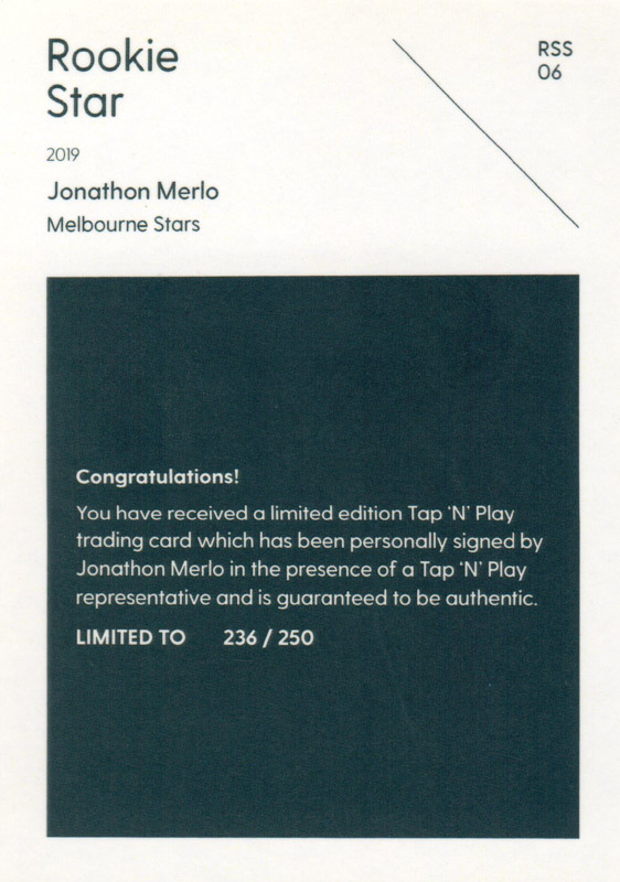 Jonathon Merlo back
