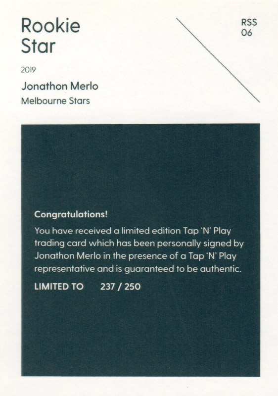 Jonathon Merlo back