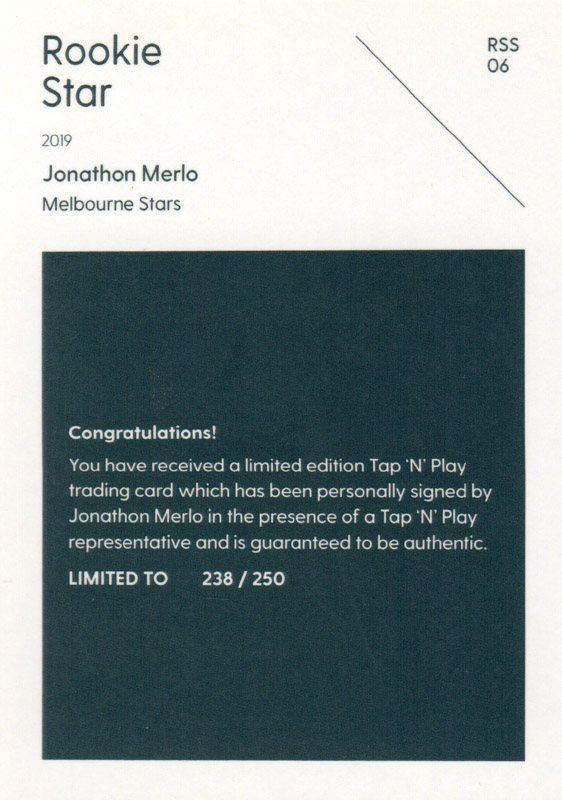 Jonathon Merlo back