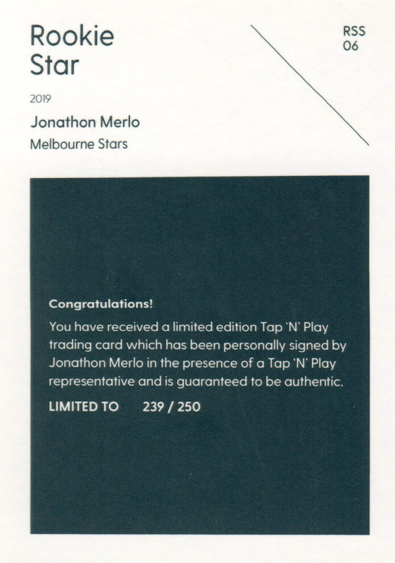 Jonathon Merlo back
