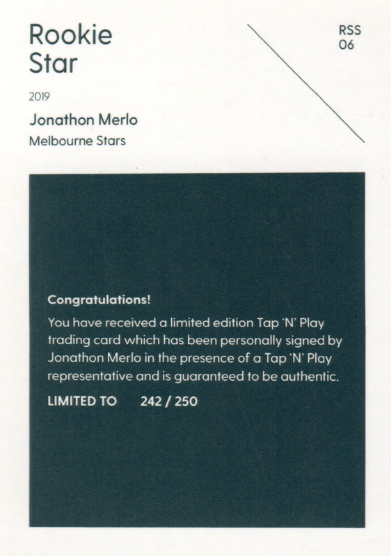 Jonathon Merlo back