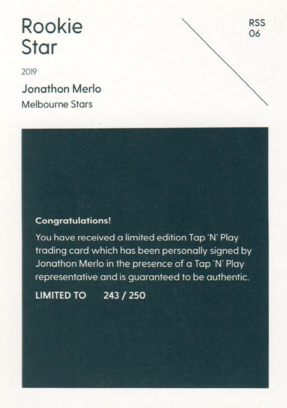 Jonathon Merlo back