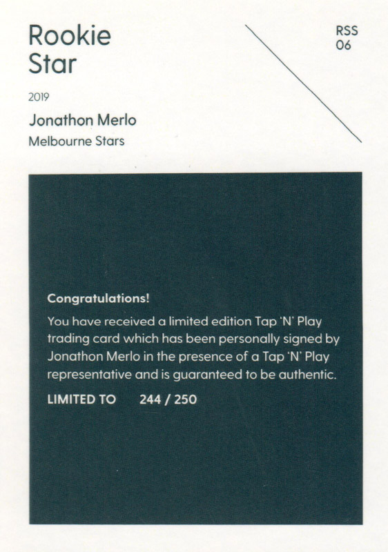 Jonathon Merlo back