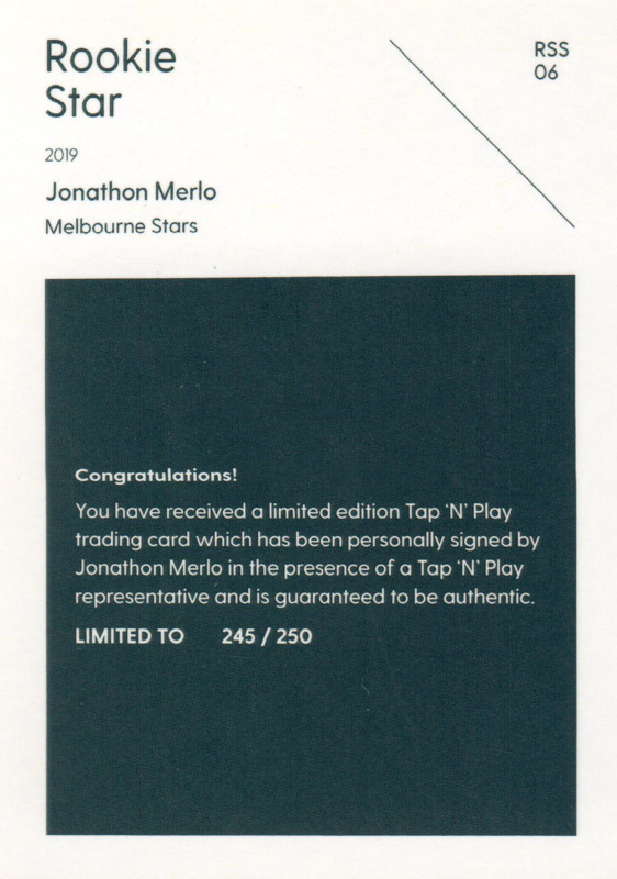 Jonathon Merlo back