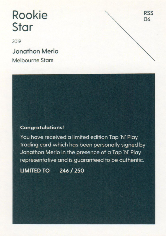 Jonathon Merlo back
