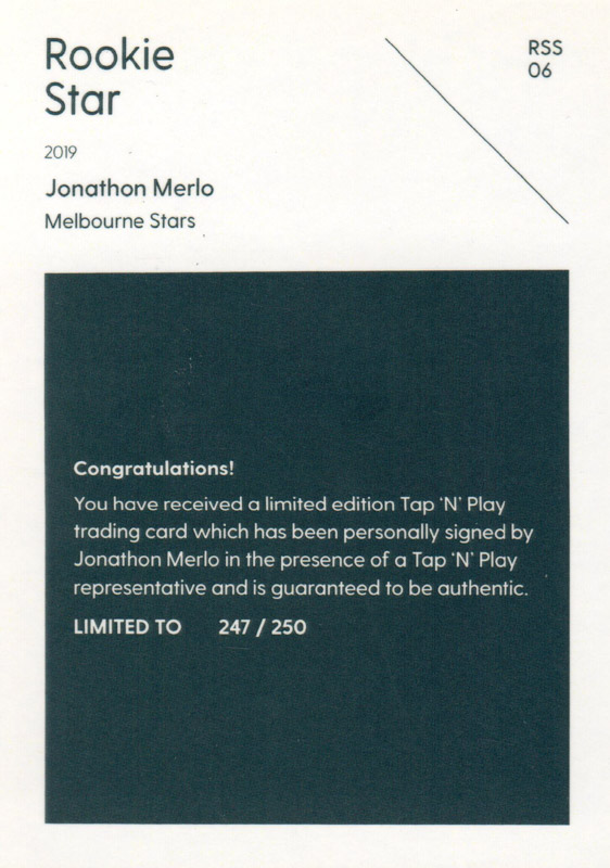 Jonathon Merlo back