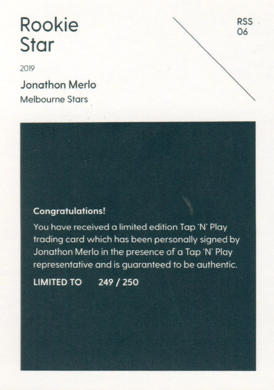 Jonathon Merlo back
