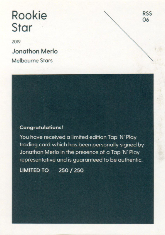 Jonathon Merlo back