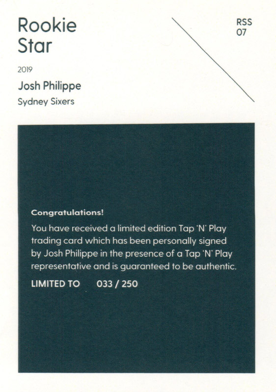 Josh Philippe back