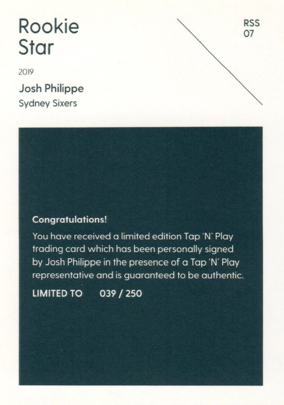 Josh Philippe back