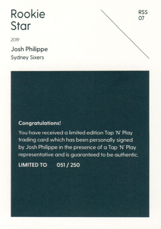 Josh Philippe back
