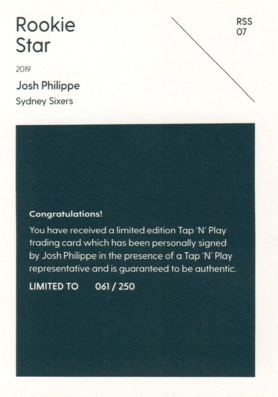 Josh Philippe back