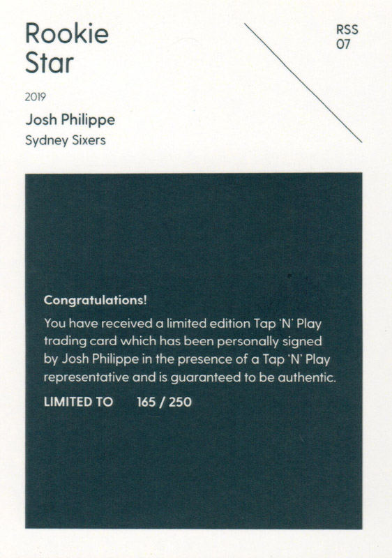 Josh Philippe back