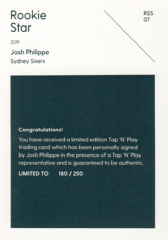 Josh Philippe back