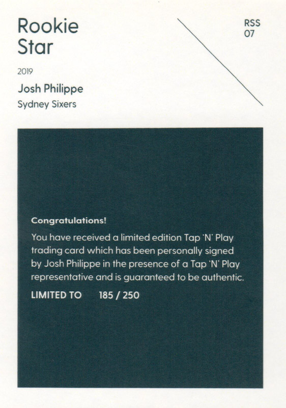 Josh Philippe back