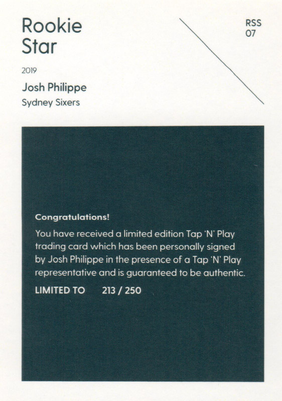 Josh Philippe back