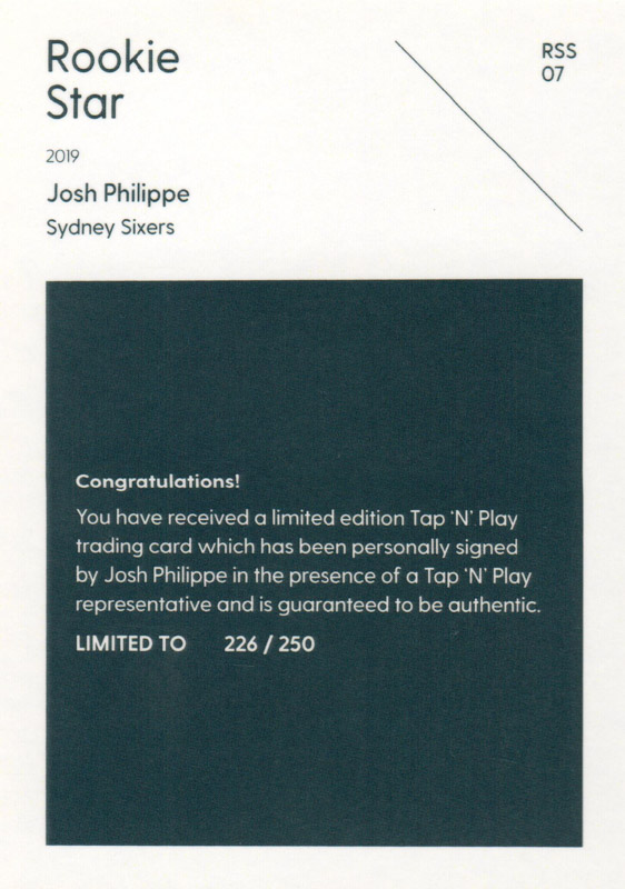 Josh Philippe back