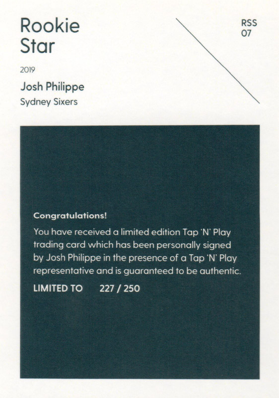 Josh Philippe back