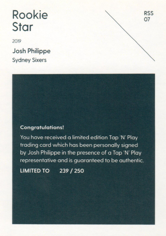 Josh Philippe back
