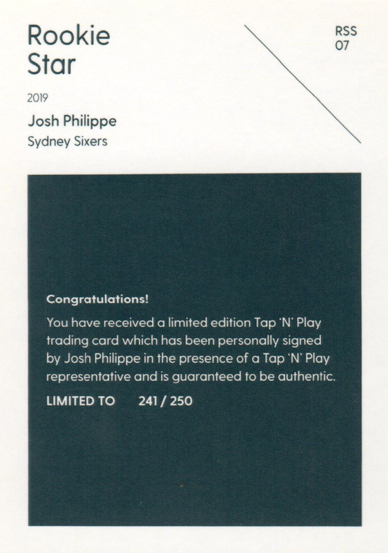 Josh Philippe back
