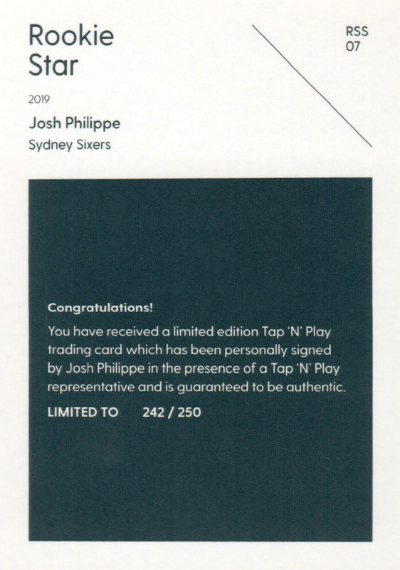 Josh Philippe back