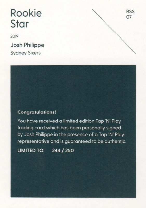 Josh Philippe back