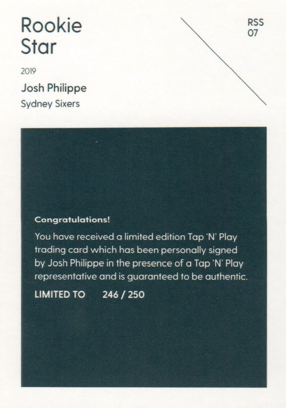 Josh Philippe back
