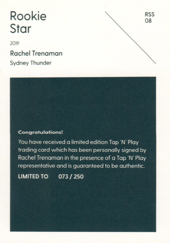 Rachel Trenaman back