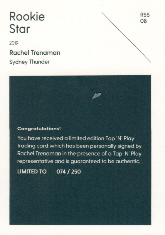 Rachel Trenaman back