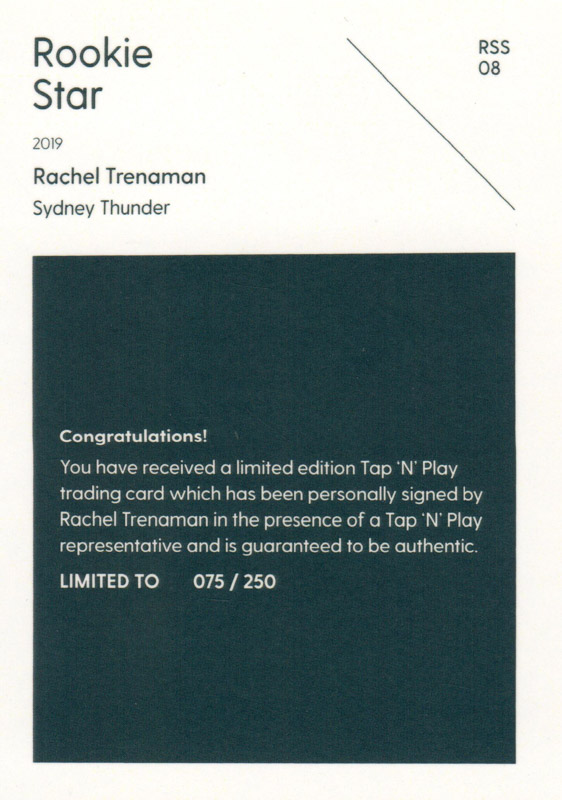Rachel Trenaman back