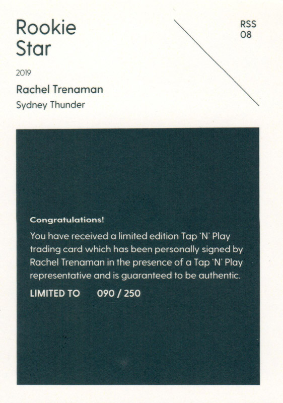 Rachel Trenaman back
