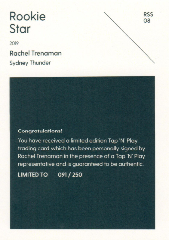 Rachel Trenaman back