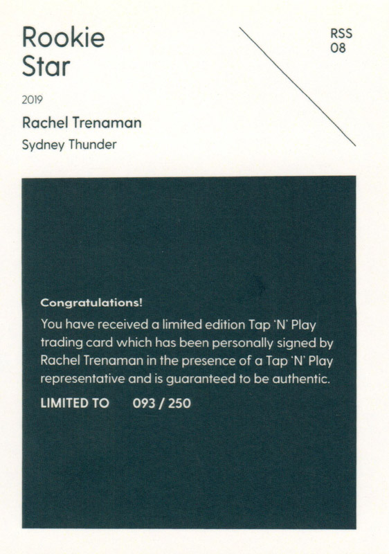 Rachel Trenaman back