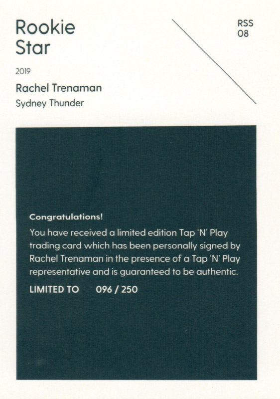 Rachel Trenaman back
