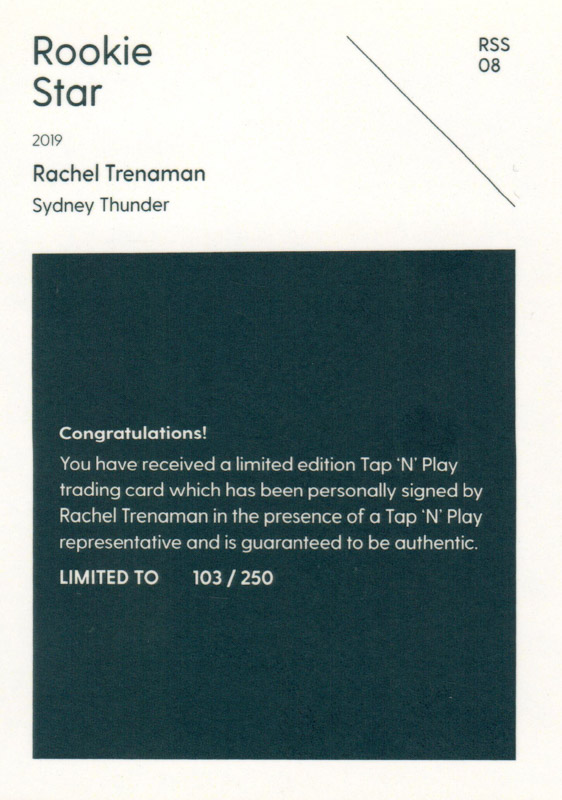 Rachel Trenaman back