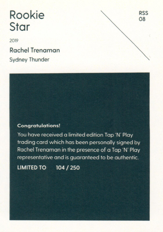 Rachel Trenaman back