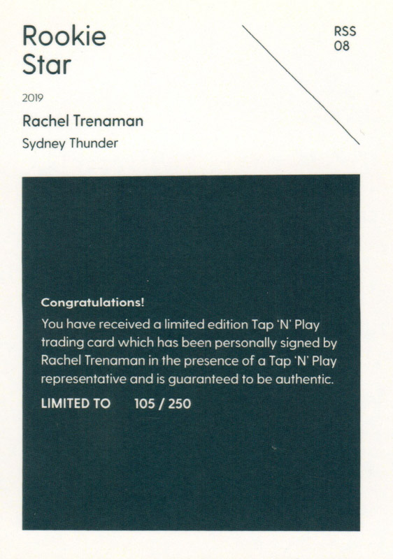 Rachel Trenaman back