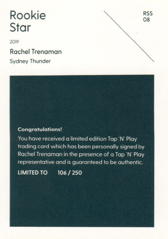 Rachel Trenaman back