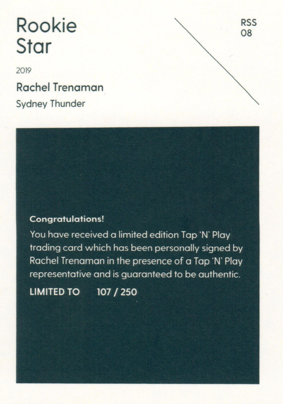 Rachel Trenaman back