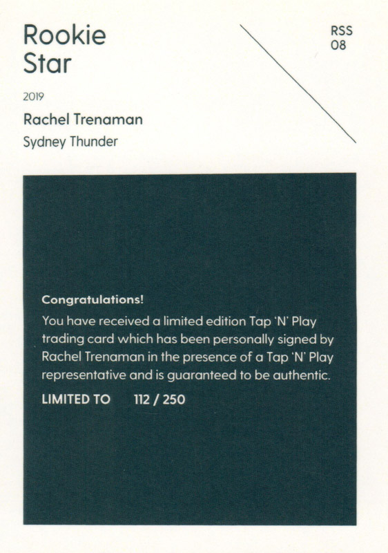 Rachel Trenaman back