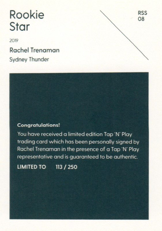 Rachel Trenaman back